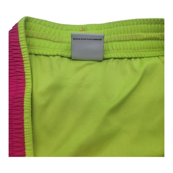 North Face Shorts Women L Multicolor Reflex Core Athleisure Workout Lined A7H1 - Picture 7 of 11